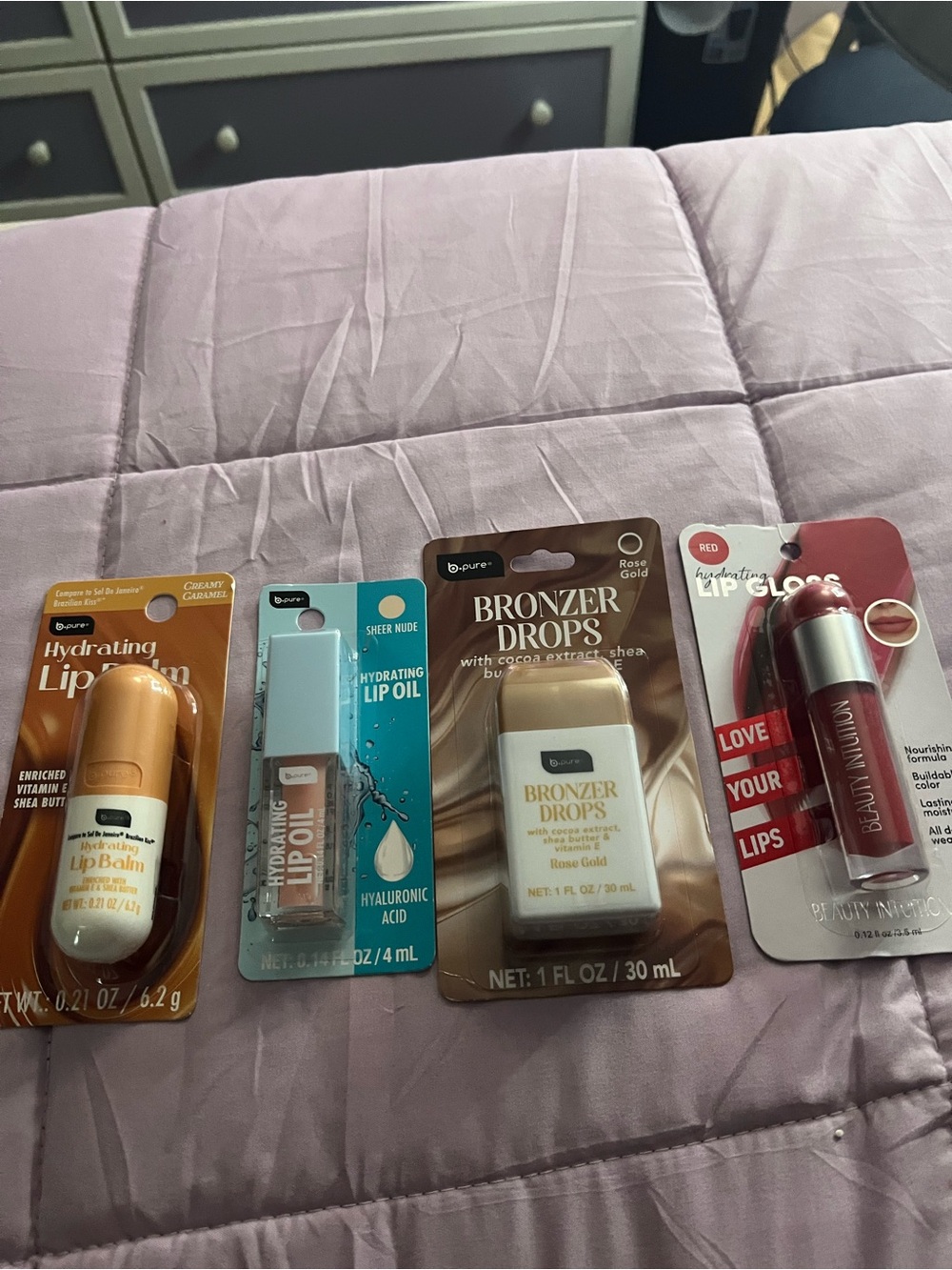 B-pure bundle & Beauty Intuition red lip gloss